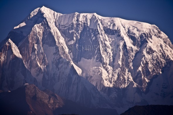 Sunrise on the South face of Annapurna III.