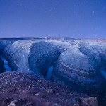 Stars above the Goosenecks of the San Juan River.